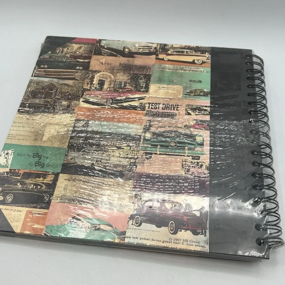Retro Vintage Classic Cars Scrapbook Photo Album 40 Pages Burnes of Boston 50s